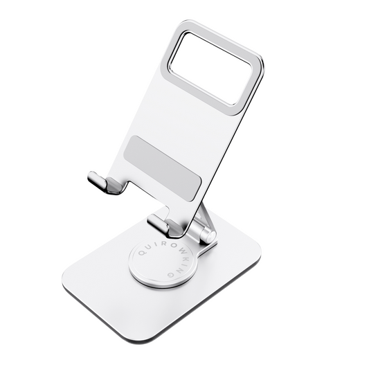 Quirowking adjustable foldable phone holder for desk,cell phone stand,iphone stand,ipad stand,tablet stand,office desk accessories,Work from home essentials,content creator essentials